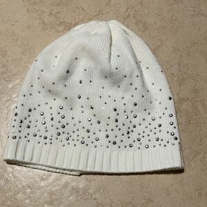 Mixit White Knit Beanie